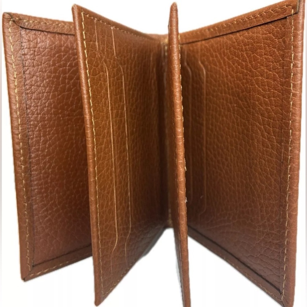 NEW! Card wallet, Credit Card Holder Novin Leather, Unisex Small Caramel Brown